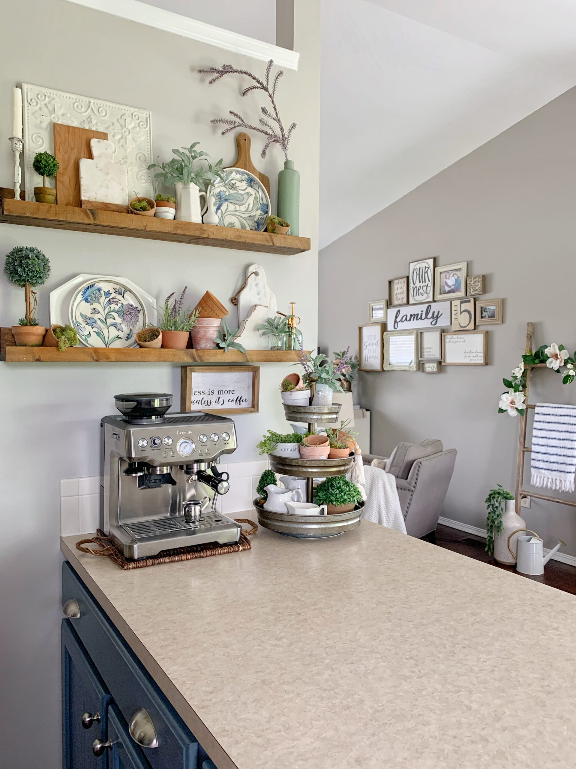 Tips for Styling Kitchen Shelves - Ruffled Nest Decor