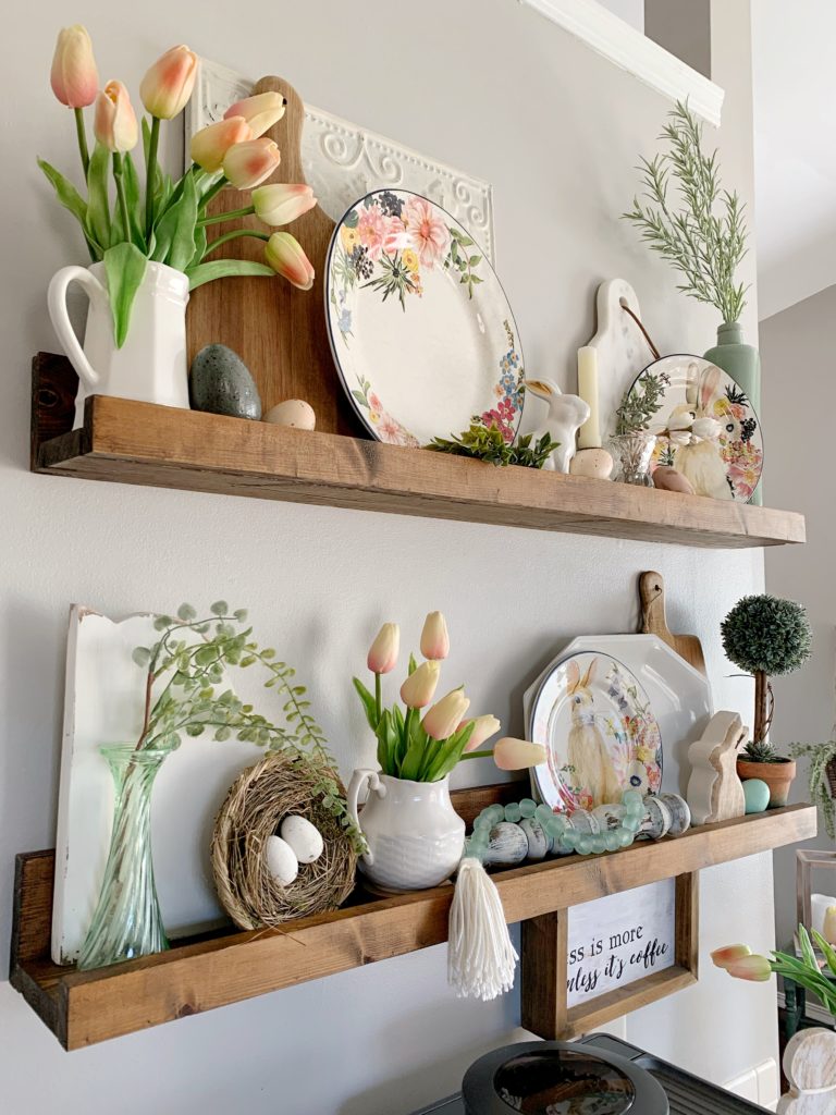 A Spring-Inspired Kitchen  Country kitchen designs, Plate racks